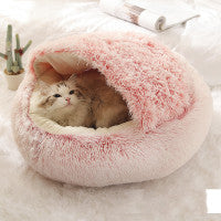 Round Plush Bed
