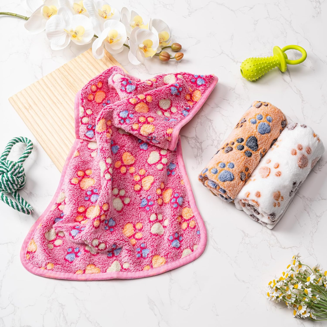 Fleece Blanket, 3 Pack