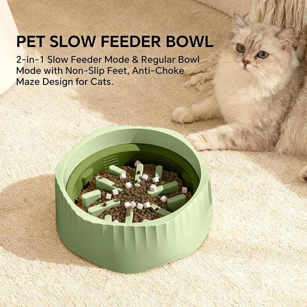 Dual-Mode Slow Feeder Bowl