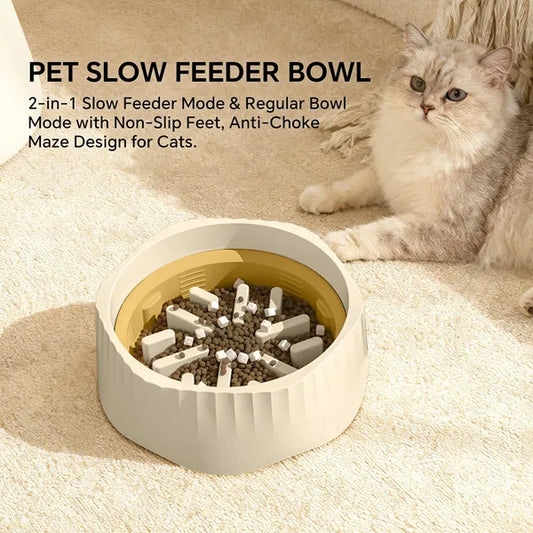 Dual-Mode Slow Feeder Bowl