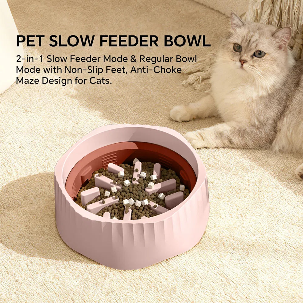 Dual-Mode Slow Feeder Bowl