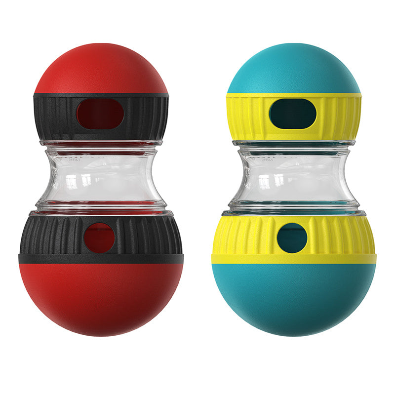 Treat Dispensing Tumbler in red and blue