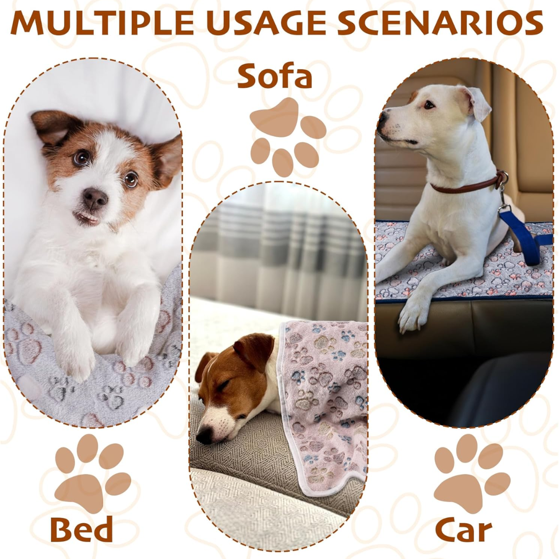 Fleece Blanket, 3 Pack